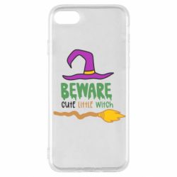 Чехол для iPhone SE 2022 Beware cute little witch - PrintSalon