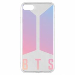 Чехол для iPhone SE 2022 BTS gradient logo - PrintSalon