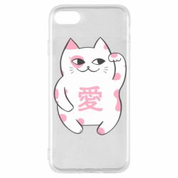 Чехол для iPhone SE 2022 Cat and hieroglyphs - PrintSalon