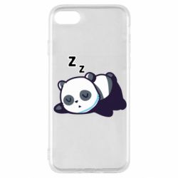 Чехол для iPhone SE 2022 Cute panda sleeping - PrintSalon