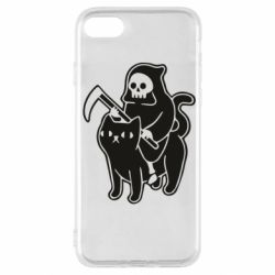 Чохол для iPhone SE 2022 Death and cat - PrintSalon