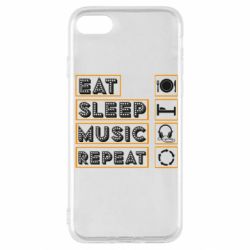 Чехол для iPhone SE 2022 Eat sleep dj repeat. - PrintSalon