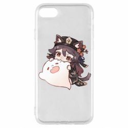 Чехол для iPhone SE 2022 Hu Tao cat - PrintSalon