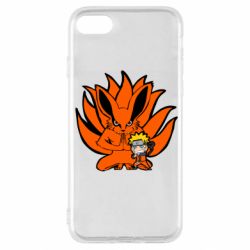 Чехол для iPhone SE 2022 Kurama And Naruto - PrintSalon