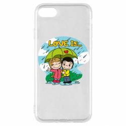Чехол для iPhone SE 2022 Love is ... in the rain - PrintSalon