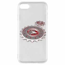 Чехол для iPhone SE 2022 Mercedes logo механизм - PrintSalon