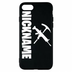 Чехол для iPhone SE 2022 Nickname fortnite weapons - PrintSalon