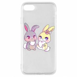 Чехол для iPhone SE 2022 Rabbits In Love - PrintSalon