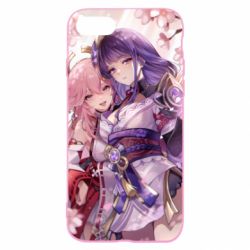 Чехол для iPhone SE 2022 Райден и Яе Мико - PrintSalon
