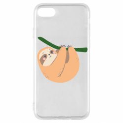Чехол для iPhone SE 2022 Sloth on a branch - PrintSalon