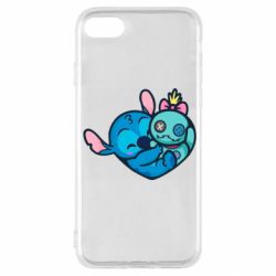 Чехол для iPhone SE 2022 Стич с куклой - PrintSalon