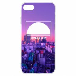 Чохол для iPhone SE 2022 Sunset city - PrintSalon