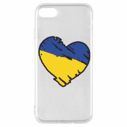 Чехол для iPhone SE 2022 Украина сердце с царапинами - PrintSalon