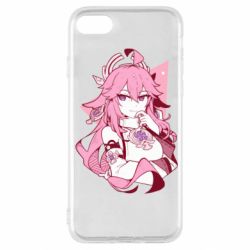 Чехол для iPhone SE 2022 Yae Miko portrait - PrintSalon