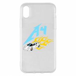 Чехол для iPhone X/Xs A4 Lamba And Fire - PrintSalon