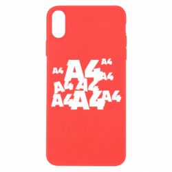 Чехол для iPhone X/Xs A4 Pattern - PrintSalon