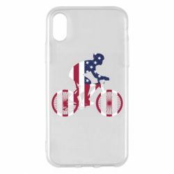 Чехол для iPhone X/Xs American cyclist