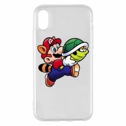 Чехол для iPhone X/Xs Cute Mario with turtle - PrintSalon