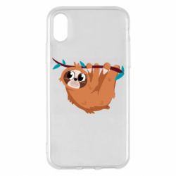 Чехол для iPhone X/Xs Cute sloth - PrintSalon