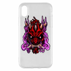 Чехол для iPhone X/Xs Darth Maul Japanese mask - PrintSalon