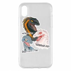 Чехол для iPhone X/Xs Динозавры. Мир Юрского периода - PrintSalon