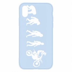 Чехол для iPhone X/Xs Эволюция мотоциклиста - PrintSalon