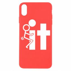 Чехол для iPhone X/Xs F*ck with IT - PrintSalon