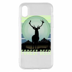 Чехол для iPhone X/Xs Forest deer - PrintSalon