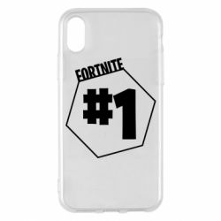 Чехол для iPhone X/Xs Fortnight number 1 - PrintSalon