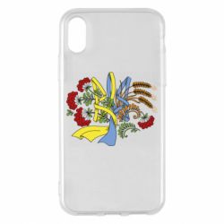 Чохол для iPhone X/Xs Герб колоски і калина