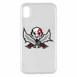 Чехол для iPhone X/Xs God of war Kratos vector - PrintSalon