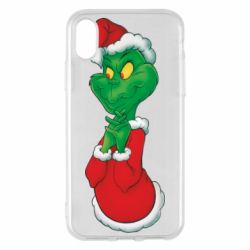 Чехол для iPhone X/Xs Гринч потирает руки - PrintSalon