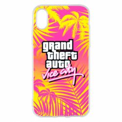 Чехол для iPhone X/Xs GTA city - PrintSalon