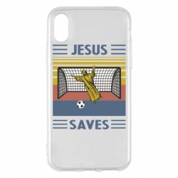 Чехол для iPhone X/Xs Jesus will save - PrintSalon