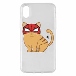 Чехол для iPhone X/Xs Кот паук - PrintSalon