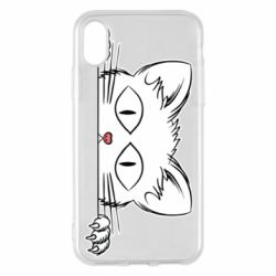 Чехол для iPhone X/Xs Котейка - PrintSalon