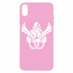 Чехол для iPhone X/Xs Kratos silhouette - PrintSalon
