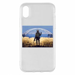 Чехол для iPhone X/Xs Марка с Крымским мостом - PrintSalon