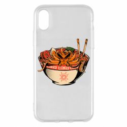 Чехол для iPhone X/Xs Kurama in ramen - PrintSalon