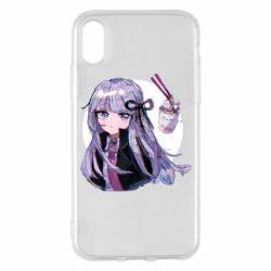 Чехол для iPhone X/Xs Kyoko Kirigiri glitch art - PrintSalon