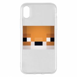 Чехол для iPhone X/Xs Minecraft Minimalist - PrintSalon