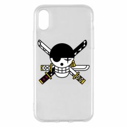 Чехол для iPhone X/Xs One Piece Zoro logo - PrintSalon