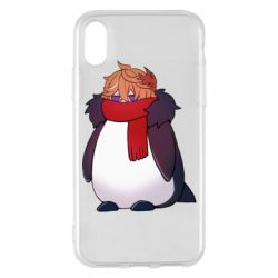 Чехол для iPhone X/Xs Пингвин Чайльд - PrintSalon