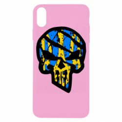 Чохол для iPhone X/Xs Punisher Coat of arms of Ukraine - PrintSalon