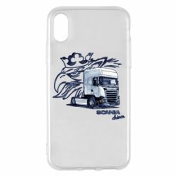 Чехол для iPhone X/Xs Scania watercolor art - PrintSalon