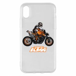 Чехол для iPhone X/Xs Sport Bike Art - PrintSalon
