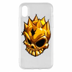 Чехол для iPhone X/Xs Standoff - Gold Skull