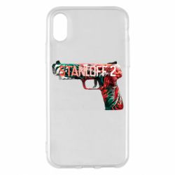 Чехол для iPhone X/Xs Standoff pistol - PrintSalon
