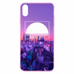 Чохол для iPhone X/Xs Sunset city - PrintSalon