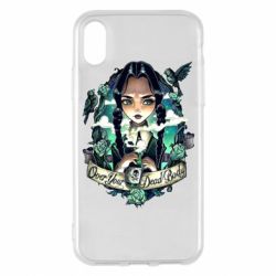 Чехол для iPhone X/Xs Уэнздей арт - PrintSalon